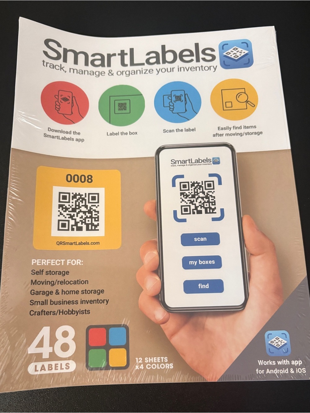 SmartLabels QR Inventory Tracking Labels 48CT - Retails $19.99 on Amazon